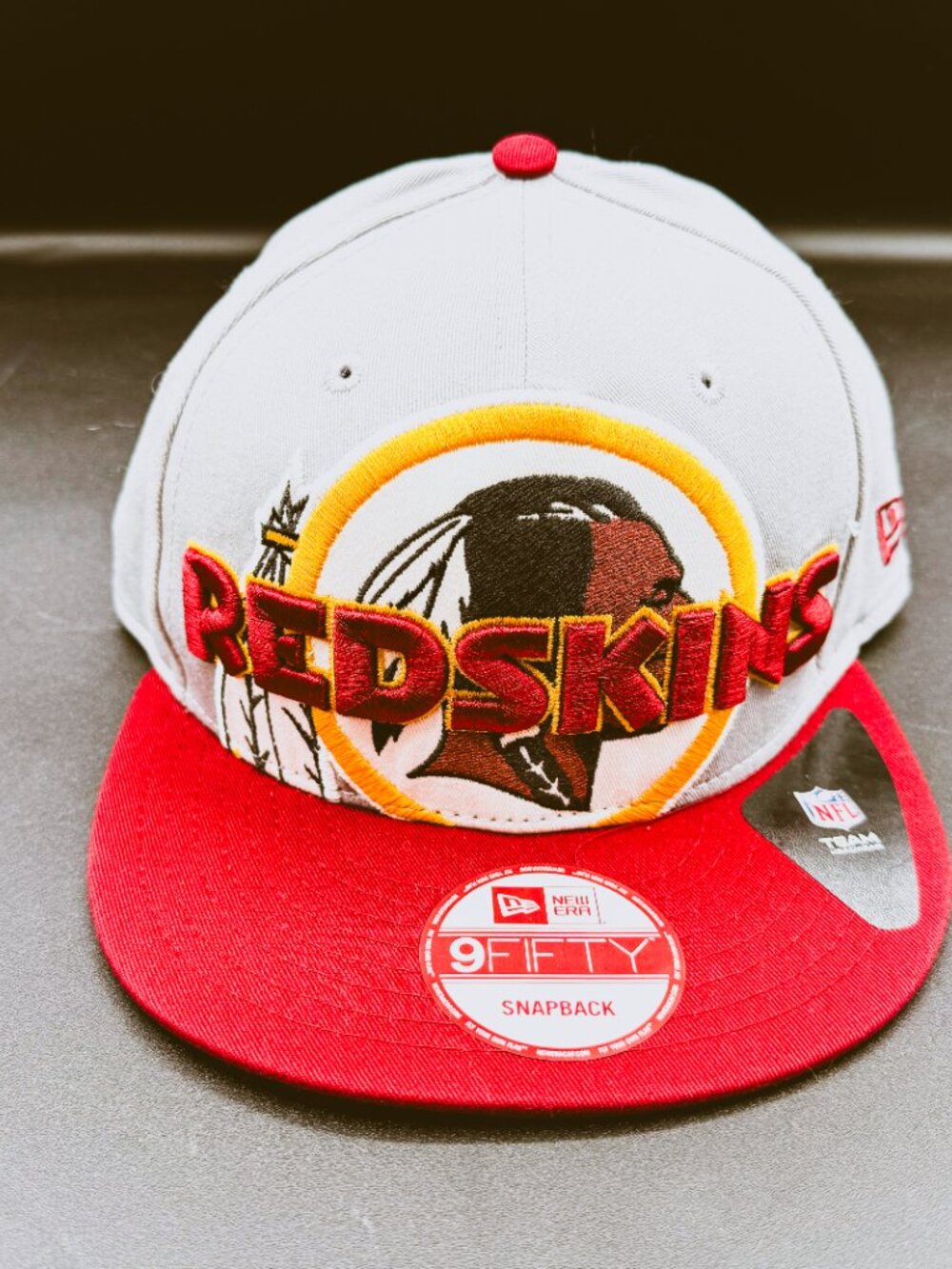 New Era 9FIFTY Washington Redskins Snapback – Gray/Red – OSFA